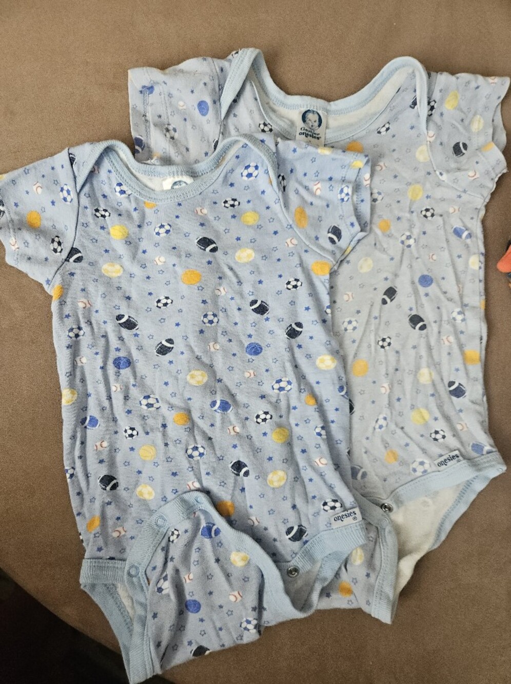 3t Bodysuit Onesies Gerber 100% Cotton